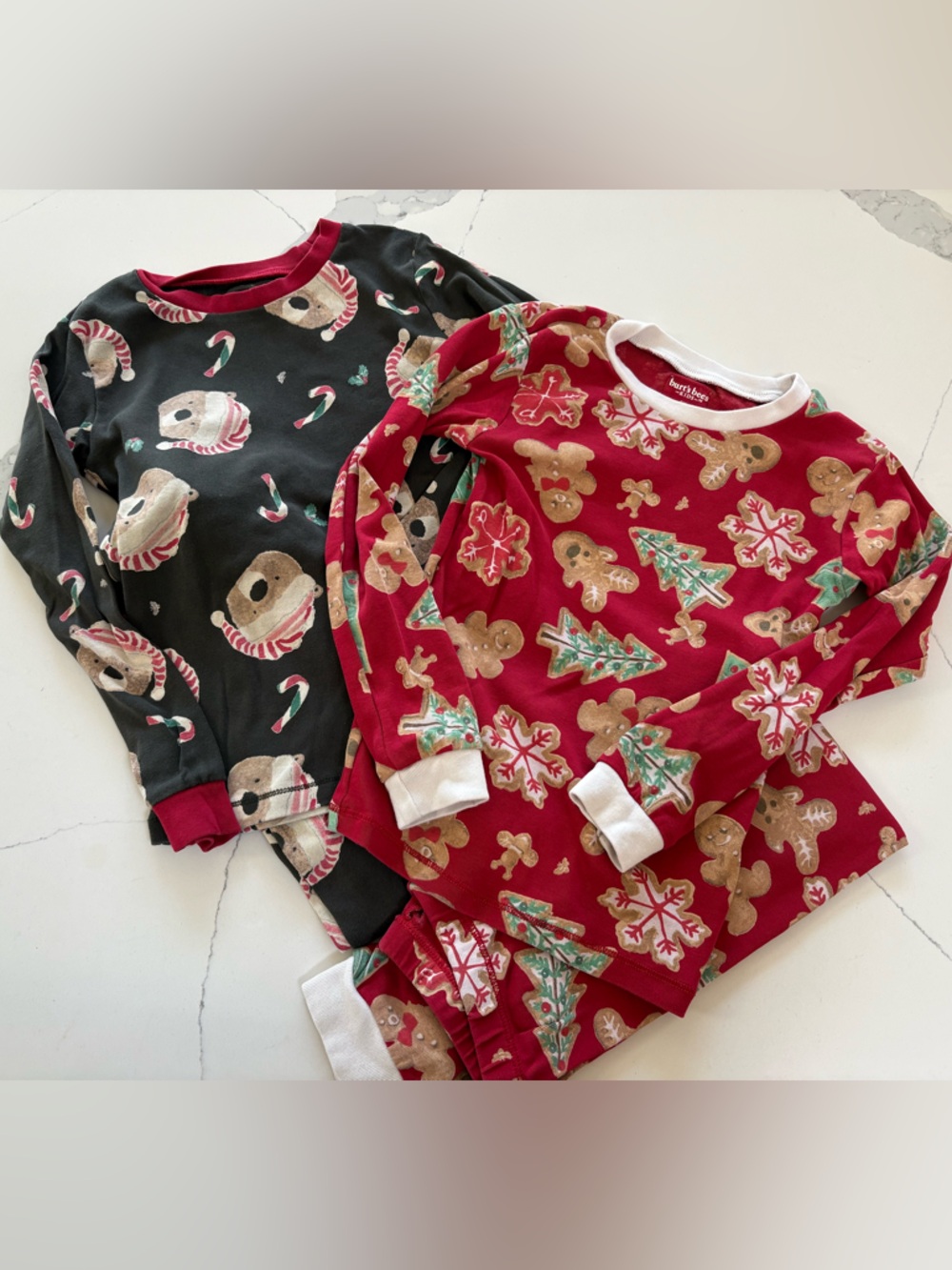 Two Set of Burts Bees Holiday PJs-6T - Picture 2 of 4